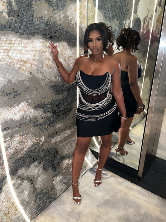 Chains & Confidence Bodycon Dress